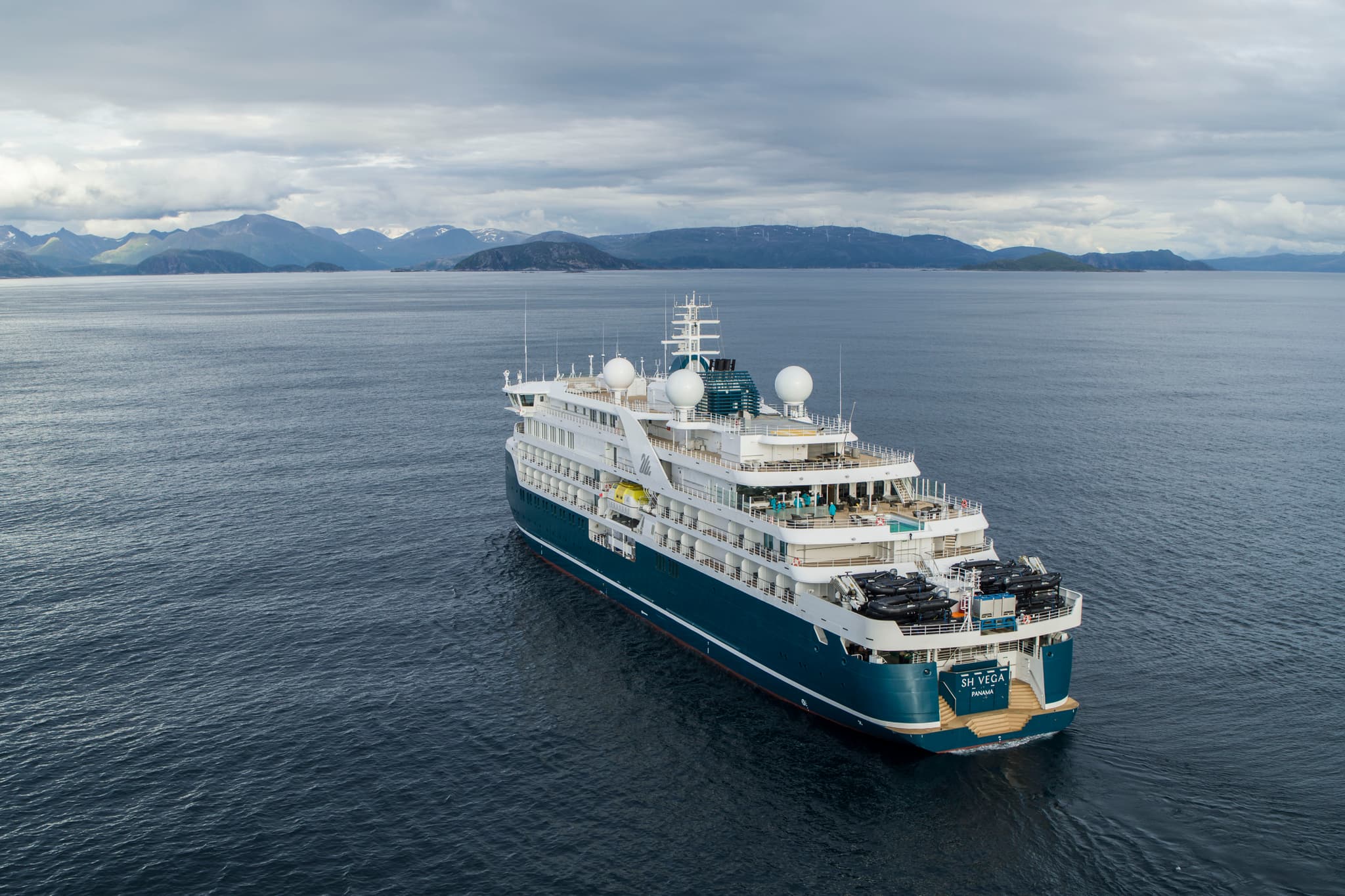 Explorer on ship deck